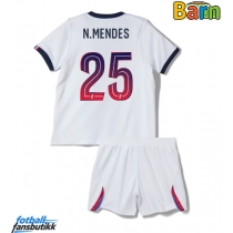 Paris Saint-Germain Nuno Mendes #25 Bortedraktsett Barn 2026-27 Kortermet (+ Korte bukser)